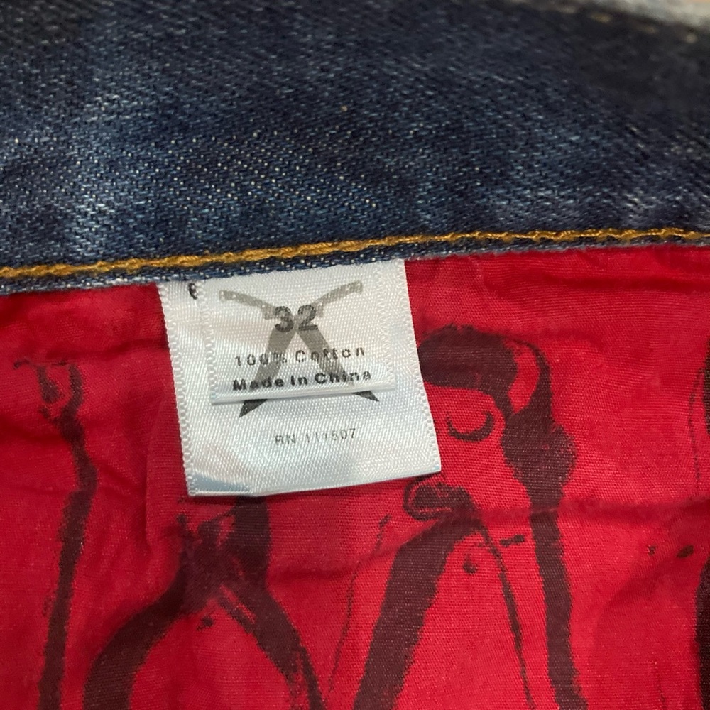 Awful dodgers men’s jean little distressed-size 32 - Picture 8 of 8